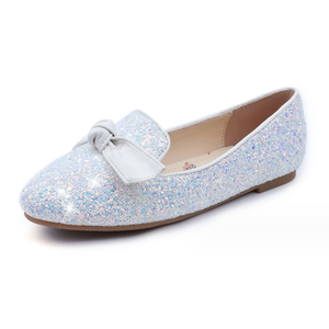 Chaussures plates de princesse à paillettes et nœud papillon pour filles, design personnalisé, pour l'extérieur, l'été, usine OEM, chaussures de fête tendance - Product Image 6