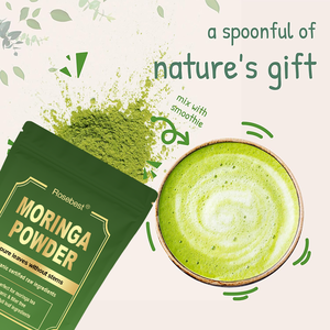 โรสเบสท์ ผู้จัดจำหน่ายจากจีน ขายส่งแบบ OEM แบรนด์ส่วนตัว ผงสกัดใบมะรุมออร์แกนิคแท้ รสชาติต่างๆ บรรจุในถุง - Product Image 3