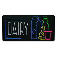 Enseigne néon LED personnalisée imprimée en 3D UV, en acier inoxydable, étanche IP65, multicolore, lettres lumineuses pour publicité extérieure