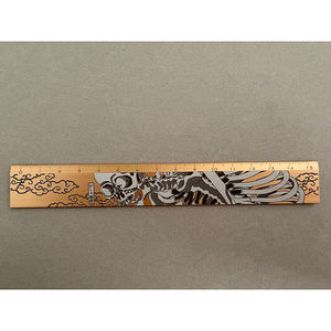 Regla recta de aluminio de 15cm de Japón, herramientas de construcción al por mayor para trabajos de construcción - Product Image 1