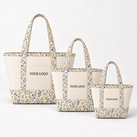 Sac fourre-tout en toile à motifs floraux, patchwork color block, bordure contrastée, grand sac à bandoulière, sac de travail, sac de voyage, sac de plage pour femmes