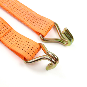 Sangle d'arrimage à <span class=keywords><strong>cliquet</strong></span> robuste de 2 pouces avec doubles crochets en J pour l'arrimage de la cargaison de camion et le transport sécurisé, qualité industrielle - Product Image 3
