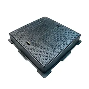 HX A15/B125/C250/D400 헤비듀티 내구성 강한 검정색 엔지니어급 하수구 사각 철제 맨홀 커버 - Product Image 3