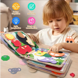 Nouveau Design Girafe Occupé <span class=keywords><strong>Livre</strong></span> Montessori Éducatif Image Puzzle pour Enfants Éducation Précoce <span class=keywords><strong>Livre</strong></span> Calme pour Bébés - Product Image 4