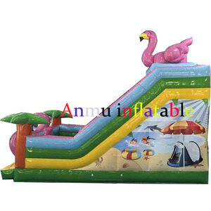 IT È venduto a prezzo all'ingrosso con scivoli gonfiabili a tema fenicottero. Anche adulti e bambini si saranno entusiastici. - Product Image 6