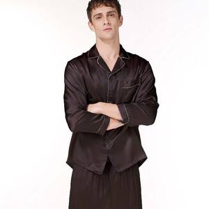 All'ingrosso Sleep Night Wear pantaloni del pigiama 100% seta di gelso pigiama da uomo di lusso pigiama <span class=keywords><strong>Set</strong></span> vestiti per dormire - Product Image 4
