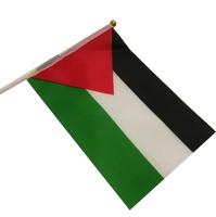 Bendera Palestina Murah 3x5ft 100% Poliester Bendera Nasional dengan 2 Lubang Kuningan untuk Pajangan Dalam dan Luar Ruangan