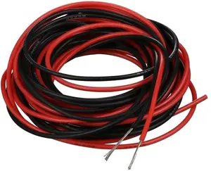 High temperature resistant 200 degrees flexible silicone wire cable 6 8 10 12 14 16 18 20 22 24AWG gauge For RC car battery