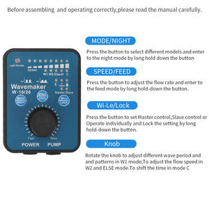 Serie Jebao RW Silent Wave Wave Maker Display LCD con controllo WIFI Smart Cross Flow Pump Wavemaker per <span class=keywords><strong>acquario</strong></span> Marine Reef - Product Image 5
