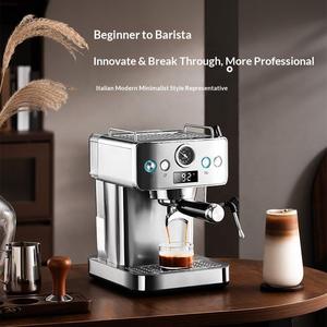 <span class=keywords><strong>Cafetera</strong></span> Eléctrica, Pequeña, Semiautomática, Estilo Italiano, Concentrada, 20 Bares, Espuma de Leche al Vapor, <span class=keywords><strong>Acero</strong></span> <span class=keywords><strong>Inoxidable</strong></span>, para Oficina, Enchufe Europeo/Estadounidense - Product Image 5