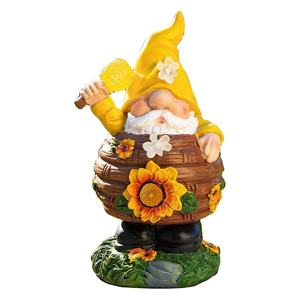 Adornos de Jardín de Resina Solar, Decoración Confuciana, Duende Elfo para Jardín Exterior, Luz para el Hogar - Product Image 1