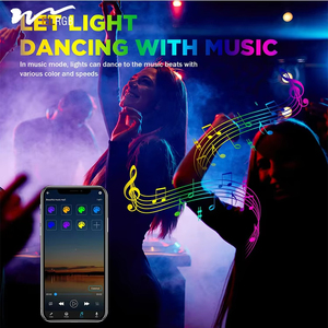 Usb RGB COB thông minh <span class=keywords><strong>LED</strong></span> Strip Lights 4.92ft <span class=keywords><strong>Color</strong></span> Changing điều khiển từ xa cho 6000K DC24V Điện áp đầu vào 3-năm bảo hành - Product Image 3