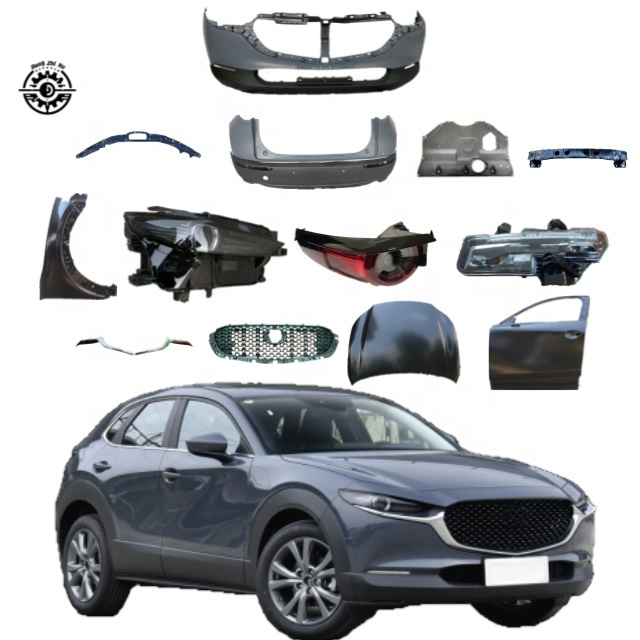For Mazda CX30 CX-30 2020- 2024 Body Kit Grille Bumper Tail Lamp Frog Frame Lamp Chrome Bracket Fender Front Wheel Arch Apron