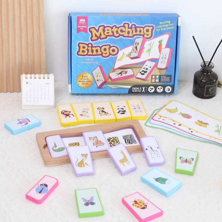 Customized Cartoon Animal Match Board Jigsaw Puzzles Children Diy