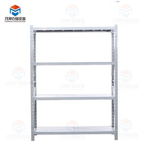 Preço de fábrica <span class=keywords><strong>4</strong></span> Camadas Ajustável Light Duty <span class=keywords><strong>Rack</strong></span> Metal Mercearia Prateleira Armazém Prateleiras De Armazenamento Metálico Prateleiras De Garagem - Product Image 5