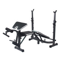 Banc de musculation portable multifonctionnel réglable et pliable pour exercices de musculation, de press d'abdominaux et de développé couché, pour haltères et poids