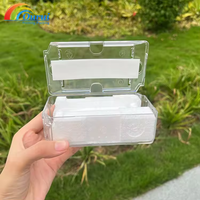 Caja de Reloj Transparente en Forma de Ataúd, Pequeña, en Existencia, Personalizable, Material de PVC Ecológico