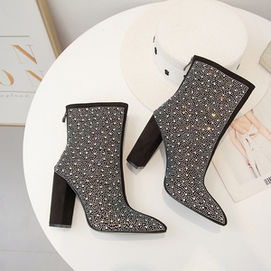 2025 Fashion Botine Femme Stivale Donna Fetish Lattice Sepatu Winter Wanita <b>Booties</b> Shoes Lady High Heel <b>Ankle</b> Boots Women - Product Image 2