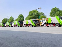 Camion compacteur à chargement arrière Foton 4x2 |   Camion de transport de déchets compact diesel de 5 m3 avec système de levage