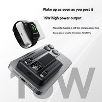 Mini Power Bank Magnétique Magsafered Factory 10000mAh Mag 15W Chargeur Sans Fil Rapide et Sûr Portable avec Support et Porte-Cartes