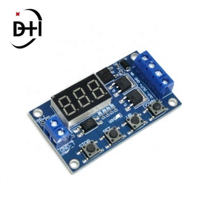 DC 12V 24V รีเลย์หน่วงเวลาแบบดิจิตอล LED คู่ MOS พร้อมวงจรควบคุมเวลา  โมดูลควบคุมการหน่วงเวลา DIY - Product Image 2