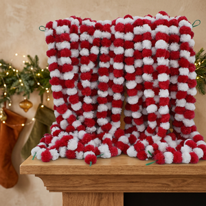 Artificial Marigold Flower Garland Red <b>White</b> <b>Hanging</b> Decoration For Wedding Festival Party Home Decor Wholesale Supply - Product Image 4