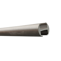 Rail de rideau pliable silencieux monté au plafond en aluminium avec accessoires de coureur pour rideaux