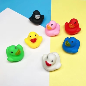 Recrutement de distributeurs – Sans pression sur les stocks – <span class=keywords><strong>Canard</strong></span> jaune en caoutchouc à yeux ronds pour le bain des enfants, mini-<span class=keywords><strong>canard</strong></span> coloré en plastique qui couine et coule - Product Image 2
