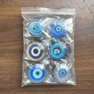 Patch magnétique souple pour réfrigérateur en verre, motif yeux bleus et dorés, populaire, avec pierre précieuse du temps - Product Image 6