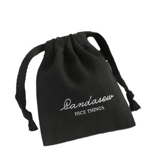 Sacs en coton biologique de haute qualité, très demandés, pour bijoux et cosmétiques, avec logo personnalisé, vente en gros, sacs en corde de coton recyclables pour chaussures - Product Image 3