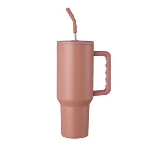 40oz H3.0 <b>Handle</b> Car <b>Travel</b> Tumbler Vacuum <b>Mug</b> Lid Straw Non-Slip Base ODM Custom Color - Product Image 4