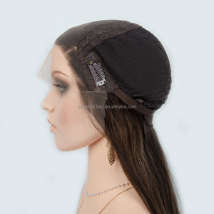 Highlight Medium <b>Brown</b> Color Body Wave Virgin Russian Human Hair 130% Density Glueless Transparent HD for Lace Front <b>Wig</b> - Product Image 1