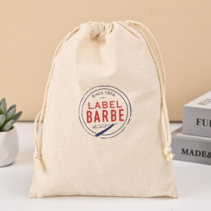 Sacs à poussière en toile de coton recyclée, personnalisés, écologiques, imprimés, avec cordon et logo, vente en gros - Product Image 4