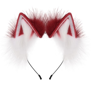 Nouveau Style en peluche belle fausse fourrure oreilles <span class=keywords><strong>de</strong></span> <span class=keywords><strong>loup</strong></span> renard bandeau oreilles <span class=keywords><strong>de</strong></span> chat bandeau pour les fans d'anime - Product Image 4
