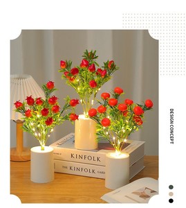 Luz Decorativa LED con Forma de Manzana, Naranja, Fresa, Melocotón y <span class=keywords><strong>Granada</strong></span>, para Decoración de Mesa en Fiestas, Cenas y Restaurantes - Product Image 6