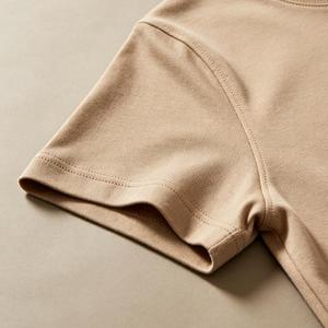 Camiseta Premium para Hombre, 100% Algodón, Lisa, 240 Gramos, Tejido de Punto, Estilo Chino, Corte Holgado, Cómoda, Suave y Versátil - Product Image 3