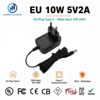Alimentation LED 5V 2A 10W à tension constante, adaptateur AC/DC 100-240V, prise EU, certifié CE UKCA GS pour bande lumineuse LED