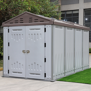 Cobertizo <span class=keywords><strong>de</strong></span> Almacenamiento Grande <span class=keywords><strong>para</strong></span> Exteriores Moderno TOPPLA, Cobertizo <span class=keywords><strong>de</strong></span> Almacenamiento <span class=keywords><strong>de</strong></span> HDPE, Garaje Prefabricado, Cobertizos <span class=keywords><strong>de</strong></span> Jardín <span class=keywords><strong>para</strong></span> <span class=keywords><strong>Herramientas</strong></span>, Impermeable <span class=keywords><strong>para</strong></span> Exteriores - Product Image 2