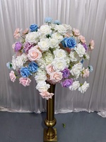 Boule de fleurs multicolores ML 70 cm, rose blanche, centre de table de mariage