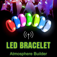 Pulsera Luminosa de Silicona con Logotipo Personalizado, Suministros de Fábrica, Reloj de Pulsera para Mujer, Decoración, Pulsera LED RFID