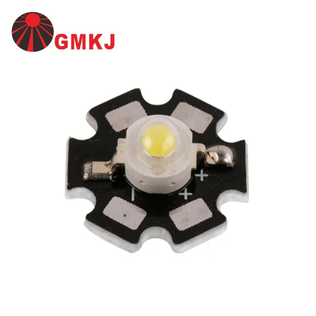 GMKJ white color Epileds Epistar Bridgelux chip 1W 3W high power led star heat sink pcb