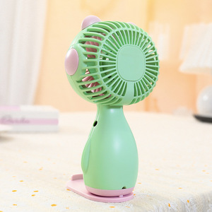 Mini ventilador portátil con soporte desmontable, batería recargable, funcionamiento manos libres para estudiantes y uso en exteriores - Product Image 2