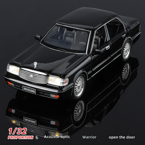 Diecast mô hình kim loại xe 1:32 vương miện Tiger Benz W140 300sel âm thanh ánh sáng pullback cửa mở trang trí thu thập đồ chơi trẻ em nhanh chóng tức giận - Product Image 5
