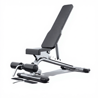 Banc de musculation commercial pliable en métal, inclinable et réglable, avec support pour haltères, chaise de fitness et équipement de gym d'assistance assise