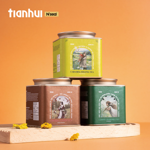 Boîtes hermétiques carrées de qualité alimentaire Tianhui pour le stockage des sachets de thé Earl Grey Tea Black Tea Container - Product Image 5