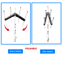 Antenne TV Yagi portable à gain élevé UHF HDTV, antenne TV extérieure pliable pour montage sur poteau, 4K, chaînes locales gratuites