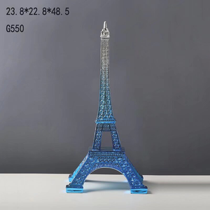 Tùy Chỉnh <span class=keywords><strong>Eiffel</strong></span> Tháp Nhựa Nghệ Thuật Dân Gian Mô Hình Kiến Trúc Bảng Trang Trí Hàng Đầu Cho Nhà Với Chéo Chủ Đề Tùy Chỉnh Hàng Thủ Công - Product Image 2