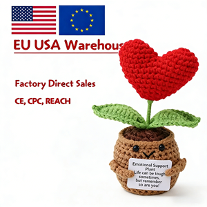 แพทเทิร์นถักโครเชต์ Woopal สำหรับแสดงความรักในวันวาเลนไทน์ ลายดอกทานตะวัน ของตกแต่งสร้างแรงบันดาลใจ ทำจากฝ้าย ทำมือ รูปผึ้ง นุ่มนิ่ม ทำเองได้ - Product Image 1