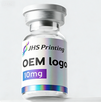 Étiquettes autocollantes en vinyle holographique pour flacons de 3 ml, 5 ml, 10 ml, étiquettes d'emballage cosmétique pour peptides