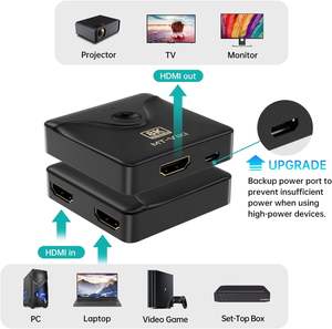 Commutateur HDMI 2.1 MT-VIKI 2 entrées 1 sortie 8K 60Hz, <span class=keywords><strong>4K</strong></span> 120Hz - Product Image 4